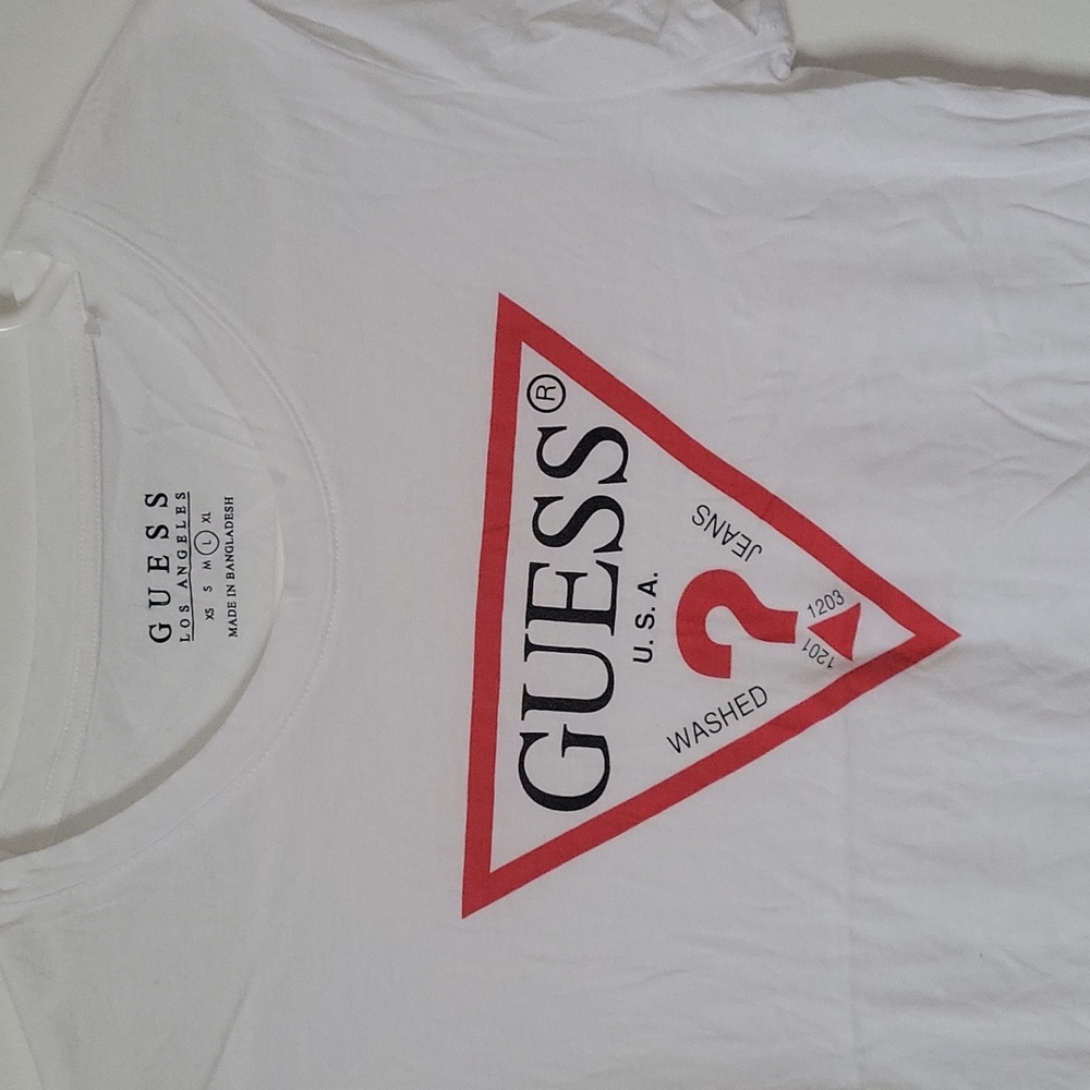 GUESS  Original Logo T-Shirt size L - Picture 5 of 13